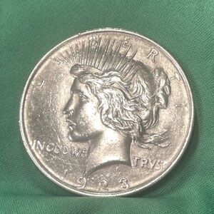 1923 Peace Dollar BU Choice Uncirculated Silver $1 Coin #205157249935